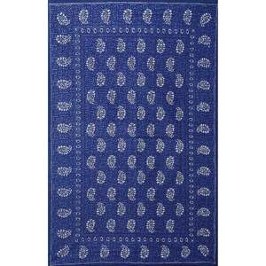 Drap de lit simple en coton bleu 180 TC avec 1 taie d'oreiller, motifs ethniques, effet rafraîchissant, ensemble 3 pièces pour usage domestique (BSB1123) - Product Image 3