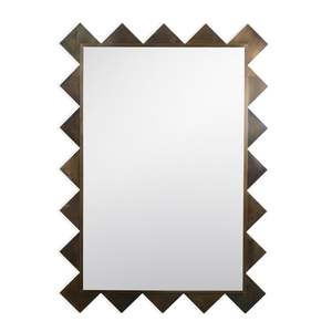 Miroir en bois d'acacia et résine Miroir mural élégant pour le salon, la chambre à coucher, le hall Décoration intérieure Miroir en bois élégant Incrustation de résine - Product Image 4