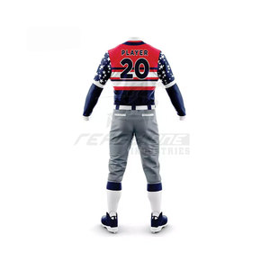 Custom Made Professional <b>Baseball</b> Uniform Breathable Heat-Transfer Printed 100% Polyester High Quality Custom Brand Made - Product Image 3