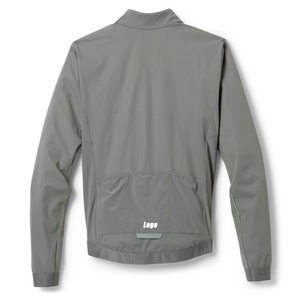 เสื้อแจ็คเก็ตปั่นจักรยานแบบไฮบริดสำหรับผู้ชายและผู้หญิง ป้องกันลม กันน้ำ กันฝน กันหิมะ ซิปปิด ทรงลำลอง ยาว สีพื้น บาง - Product Image 3