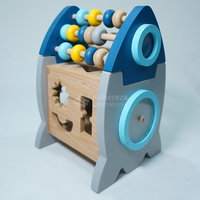 Jouet de comptage de boulier de fusée en bois Montessori amusant et éducatif pour les enfants