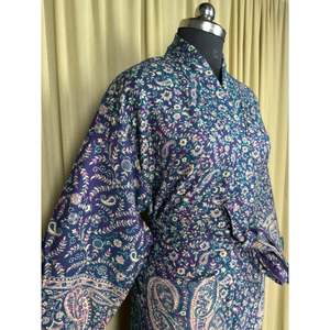 Cárdigan de Invierno Cálido y Acogedor para Mujer, Estilo Romántico, Color Verde Paisley, Abrigo Tipo Kimono con Bolsillos, Mezcla de Lana de Yak, Suave, Suministro ODM - Product Image 5