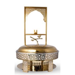 Plato Handi Mughal en Oro Rosa, Elegante Plato de Servir Estilo Indio para Hoteles, Catering y Restaurantes de Lujo - Product Image 5