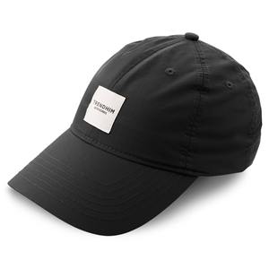 Chapeaux de baseball de marque pour hommes avec logo brodé en 3D Matériau solide en nylon noir uni Conception d'étiquettes tissées Casquettes de numéro de modèle - Product Image 1