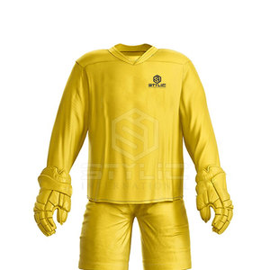 Ensemble d'uniformes de hockey sur glace confortables grande taille sans manches pour hommes vêtements de sport de plein air uniforme de hockey sur glace pour adultes - Product Image 5