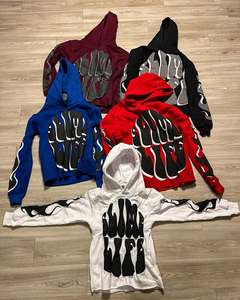 เสื้อมีฮู้ดและกางเกงวอร์มสำหรับผู้ชายโอเวอร์ไซส์ผ้าคอตตอนผ้าฟลีซ - Product Image 2