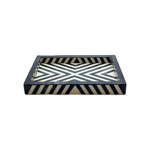 Premium Handmade Serving Tray with Intricate Bone Inlay Craft, Designed for Table Presentation, Luxury Home Decor, and <b>Gift</b> <b>Use</b> - Product Image 1