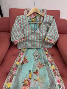 Beautiful Designer Saree Tibby <b>Silk</b> Fabric With Digital Print with <b>Thread</b> & Sequance Work and Blouse Mono Bangalori <b>Silk</b> Fabric - Product Image 6