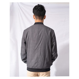 Chaqueta Bomber de Lona Personalizada para Hombre, Tallas Grandes, Estilo Bangladesh, Cuello Alto, Cortavientos, Cierre de Cremallera Ecológico - Product Image 3