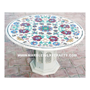Mesa de centro con incrustaciones de mármol - Product Image 1
