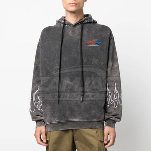 Sweats à capuche décontractés pour hommes de haute qualité, effet délavé, prix raisonnable, best-seller, respirants, pour adultes. - Product Image 2