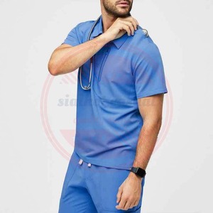 Uniforme de gommage à manches courtes de haute qualité pour hommes - Product Image 3