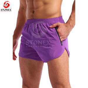 Personnalisé America Vintage Streetwear Fitness Sports Short de jogging Double Hommes Impression numérique Short en maille uni pour hommes - Product Image 1