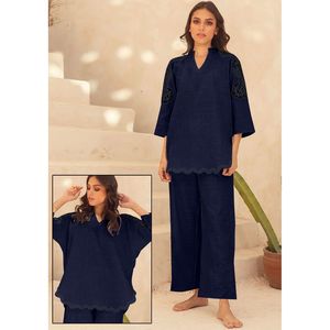 Traje de Dos Piezas con Corte Ondulado y Estampado para Mujer, Conjunto Elegante y con Estilo - Product Image 4