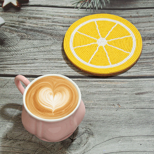 Sous-verres en verre à fruits faits à la main au design bohème créatif, de haute qualité, écologiques, personnalisables, isolants et originaux pour le bureau - Product Image 4