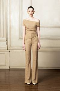 Pantalon et pantalon pour femme de marque haut de gamme avec doublure PANTALON ÉVASÉ NADIA 90% coton 10% Polyester étiquette personnalisée 2025 vêtements pour femmes - Product Image 2