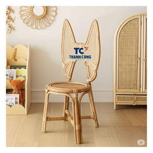 Expédition rapide flexible de qualité d'exportation de chaise directe d'enfants de rotin d'usine du Vietnam - Product Image 1