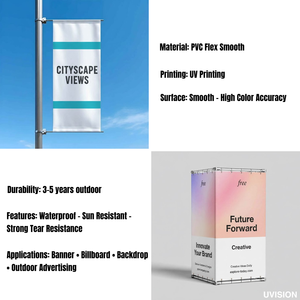 הדפסה בהתאמה אישית על באנר PVC גמיש |   באנר ויניל חיצוני עמיד למים |   באנר ויניל מודפס UV - Product Image 5