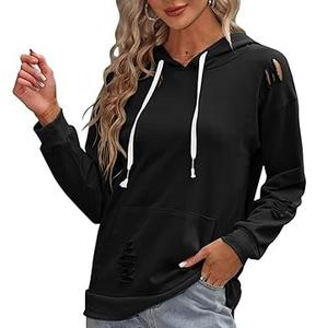 Venta al por mayor de color negro lavado con ácido personalizado desgastado Boxy Hoodie 100% algodón pesado 500Gsm French Terry Blank Distress Hoodies - Product Image 3