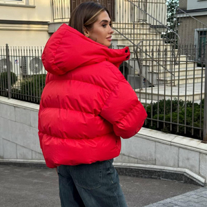Chaqueta acolchada ligera de invierno para mujer, retención de calor, tejido transpirable, ropa exterior protectora, suministro al por mayor de fábrica - Product Image 5