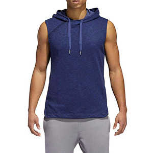 Custom Manufacturer <b>Men</b> Fitness Sleeveless Gym Hoodies with Custom Logo for Sales - Product Image 3