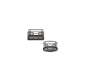Hot Selling Metal <b>coaster</b> Stand Best Quality Piece <b>Black</b> Coating Piece Storage Keeping Both Round & Square for Sale - Product Image 1