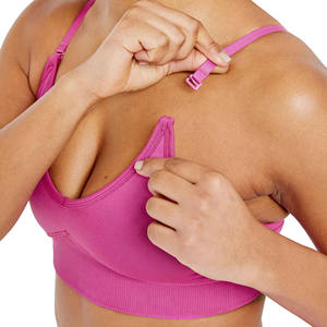 Soutien-Gorge de Sport Sans Couture pour Femmes, Sans Fil, Léger, Haut Soutien, Col en V Profond, Respirant, Entraînement, Gym, Course à Pied, Yoga, Stock - Product Image 2