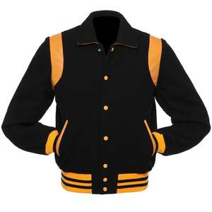 Chaqueta universitaria de béisbol de fabricación profesional Chaqueta de moda duradera con logotipo personalizado OEM de mezcla de lana para hombres - Product Image 2