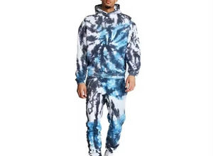 Ensemble survêtement femme avec logo personnalisé, sweat-shirt et pantalon de jogging, ensemble deux pièces, survêtement tie-dye - Product Image 3