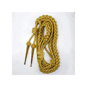 Aiguillette de Hilo de Bullion Francés, Cordones de Vestimenta de Guardia de Honor Personalizados, Fourragere para Hombro Derecho, Dorado, Aiguillette Ceremonial para Hombre - Product Image 5