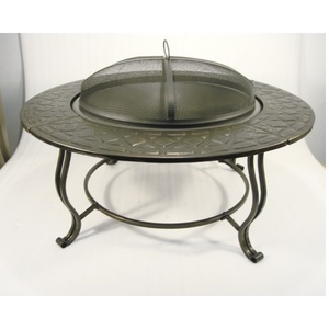 Iron <b>Fire</b> <b>Pit</b> With Spark Screen Poker & Stand For Home Backyard Garden Indoor Outdoor Decorative Wood Burning Iron <b>Fire</b> <b>Pit</b> - Product Image 2