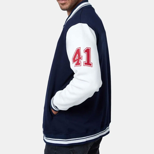 Chaqueta Universitaria Personalizada con Logotipo, Chaqueta Varsity de Lana y Lona para Invierno, Tallas Grandes, Estilo Urbano - Product Image 2