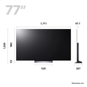 Televisor Inteligente 4K de 77 Pulgadas con Control Remoto, Pantalla de Alta Definición - Product Image 3
