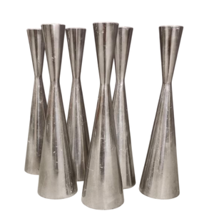 Portavelas de hierro decorativo de plata clásica de primera calidad, candelabro de Metal de primera calidad, centro de mesa PARA CENA - Product Image 1