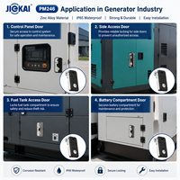 Loquet de compression pour panneau d'accès de générateur JIEKAI, IP65, en alliage de zinc, avec cylindre à clé pour solutions d'enclos d'équipements électriques