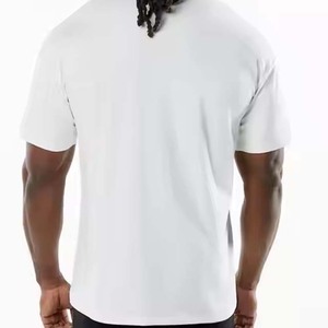 T-shirt en coton surdimensionné pour homme avec coupe ample-Parfait pour un usage quotidien décontracté et la mode Streetwear 2025 - Product Image 4