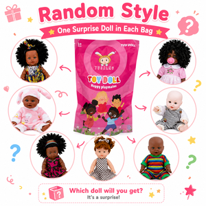 Poupée éducative en vinyle souple TUSALMO pour filles, jouet de mode, sac mystère pour les plus de 3 ans, couleurs et emballage personnalisés - Product Image 1