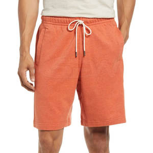 กางเกงขาสั้นลำลองผู้ชายสไตล์สตรีทแฟชั่น แห้งเร็ว ระบายอากาศได้ดี เหมาะสำหรับออกกำลังกาย เอวยางยืด ผ้าแคนวาสสีพื้น มีเชือกผูก - Product Image 1