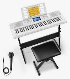 Discount for MUISTAR MEKS-500 61 Key Learning <b>Keyboard</b> Piano with <b>Lighted</b> <b>Up</b> Keys Sustain Pedal Headphones Microphone - Product Image 2