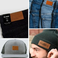 Étiquette de Vêtement Jeans Accessoires d'Habillement Étiquette Logo Patches en Cuir pour Vêtements Étiquette en Cuir de Marque Personnalisée en Métal