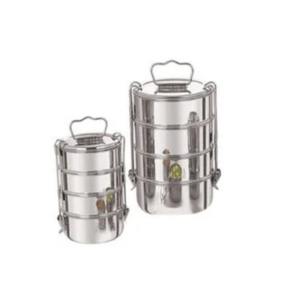 กล่องอาหารกลางวันสเตนเลสเกรด7*4สำหรับโรงแรมและสำนักงานช่องปิกนิกพร้อมคลิปล็อคเกรดอาหารทนทานสำหรับผู้ใหญ่ - Product Image 1