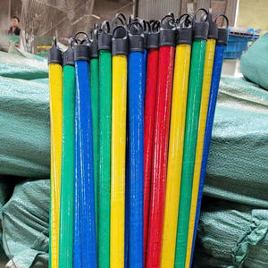 Bâtons en bois mélange PVC manche de balai en bois pour outils de nettoyage et accessoires balais pelles à poussière balais et pelles à poussière - Product Image 1