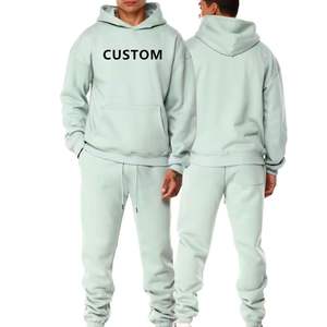 Conjuntos Deportivos de Felpa 100% Algodón para Hombre, con Cierre de Cordón, de Secado Rápido, Tallas Grandes, Transpirables - Product Image 1