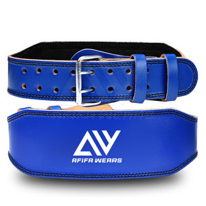 Professional AFIFA WEARS Unisex Lightweight Cowhide Leather Non-Slip Weightlifting <b>Belt</b> High Quality Custom Logo Customizable - Product Image 1