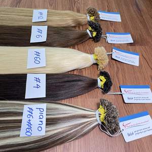 Extensiones de cabello de queratina de punta plana de tendencia caliente cabello humano vietnamita de alta calidad 100 puntas/paquete varios colores - Product Image 6