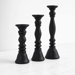 Candelero de Madera de Última Generación con Madera de Primera Calidad, Diseño Antiguo, Alto, Elaborado para Decorar Cualquier Casa de Campo o Rural - Product Image 1