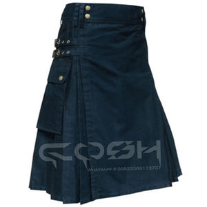 Men's Durable Cotton Utility Kilt with Spacious Cargo Pockets and <b>Adjustable</b> <b>Straps</b> for Outdoor Adventures - Product Image 3