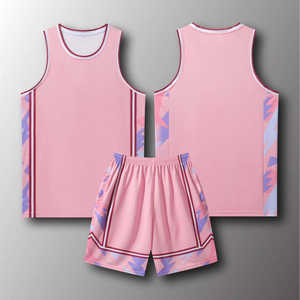 ชุดบาสเก็ตบอลแฟชั่นขายส่ง ผ้าโพลีเอสเตอร์ 100% ขายดี ป้องกันแบคทีเรีย แบบไม่มีแขน พิมพ์ลายเรืองแสง ชุดยูนิฟอร์มสำหรับทุกเพศ - Product Image 6