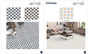 Carreaux de porcelaine polis 600x600mm de qualité supérieure pour sol aux carreaux de finition brillante de la meilleure qualité de l'Inde - Product Image 2