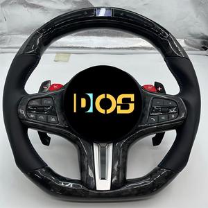 Avec <span class=keywords><strong>M1</strong></span> M2 Forged Carbon Fiber Leather LED <span class=keywords><strong>M</strong></span> Sport Volant pour <span class=keywords><strong>BMW</strong></span> F30 F10 F20 F34 X4 X1 E84 E90 E60 X3 F25 X5 G05 G30 - Product Image 1